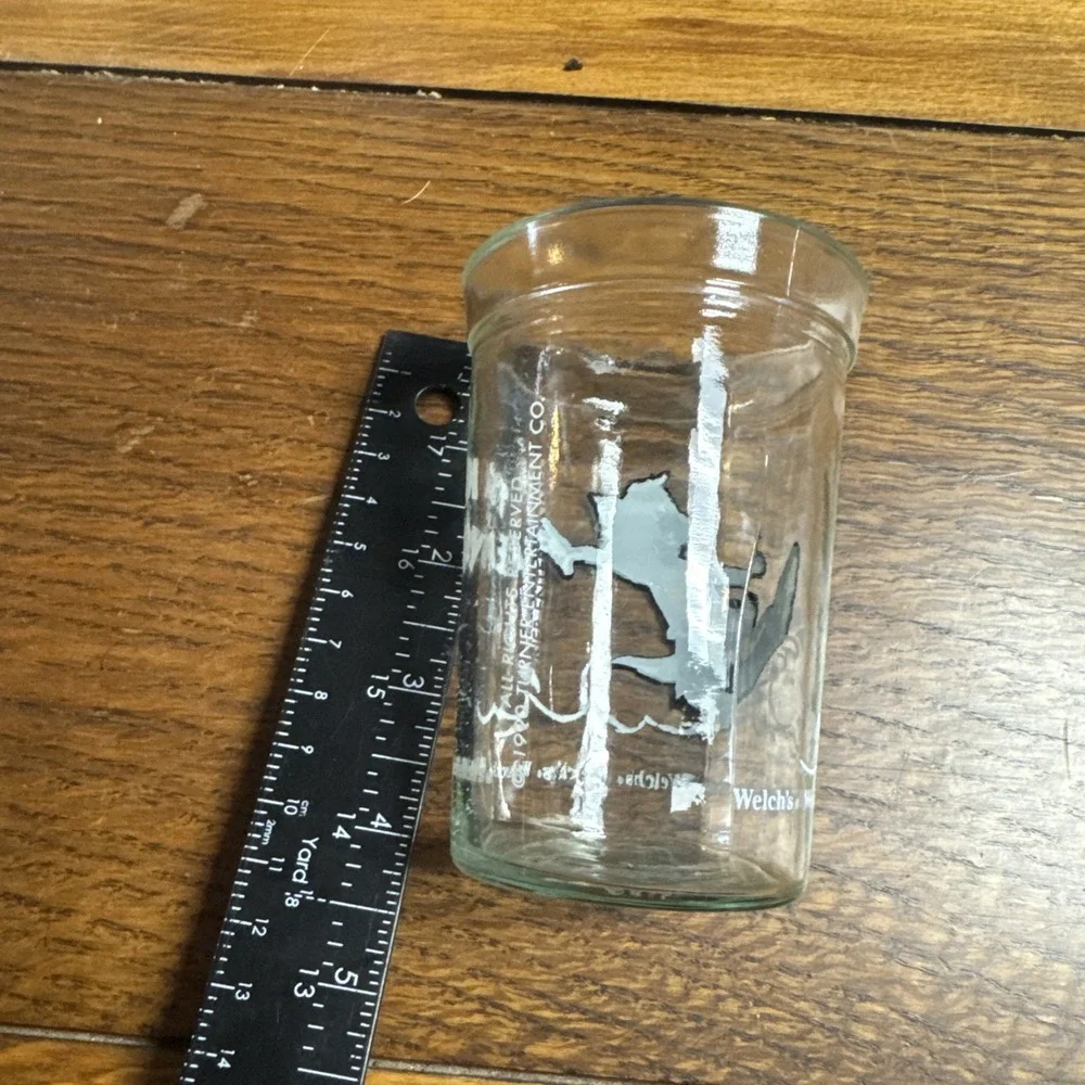 Vintage 1990 Welch's Tom and Jerry Jelly Jar Glass‎